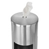 Alpine Industries SS Gym Disinfecting Wipes Dispenser, 7 Gal. Built-in Trash Can 4777